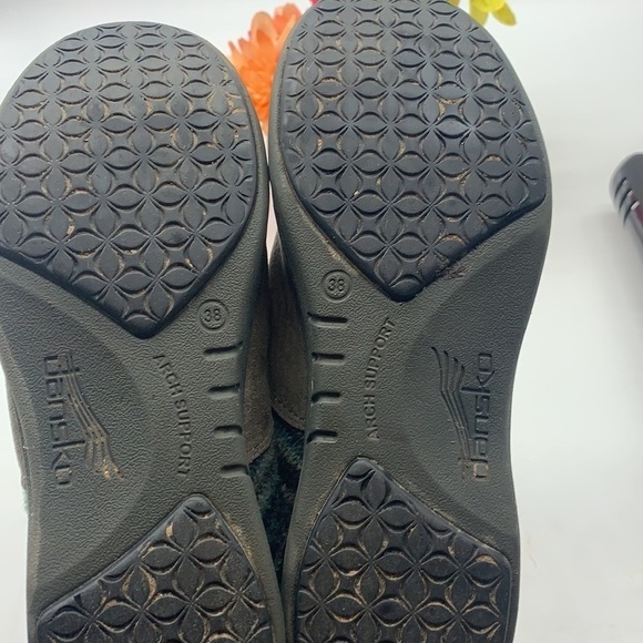 Dansko Gray Blue Green Sweater Top Mule Clog Sz 38. DAN0196B - Picture 7 of 11